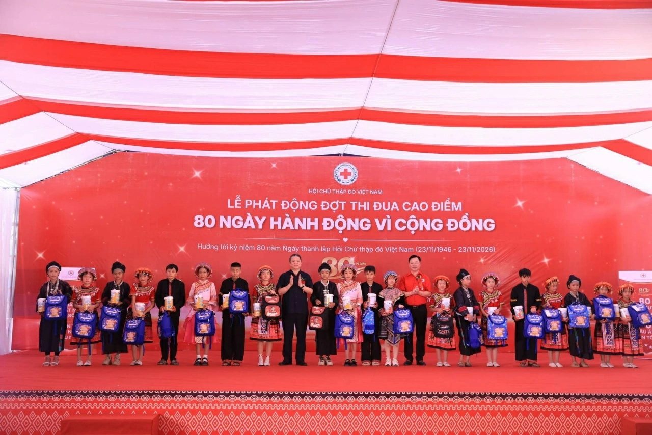 Phát động “80 ngày hành động vì cộng đồng” hướng tới kỷ niệm 80 năm Hội Chữ thập đỏ Việt Nam