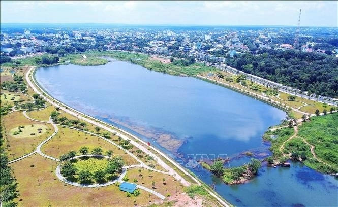 Hồ Suối Cam tọa lạc tại phường Bình Phước, tỉnh Đồng Nai. (Nguồn: TTXVN) Hồ Suối Cam tọa lạc tại phường Bình Phước, tỉnh Đồng Nai. (Nguồn: TTXVN)