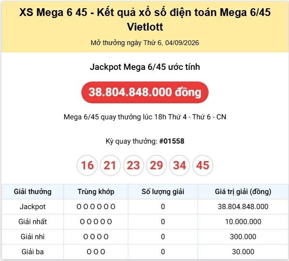 Vietlott 5/9/2026 kết quả xổ số Vietlott Power hôm nay thứ 7 ngày 5/9/2026