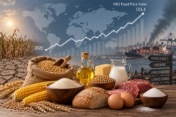 Giá lương thực thế giới ‘nóng’ trở lại, chạm mức cao nhất gần 4 năm
