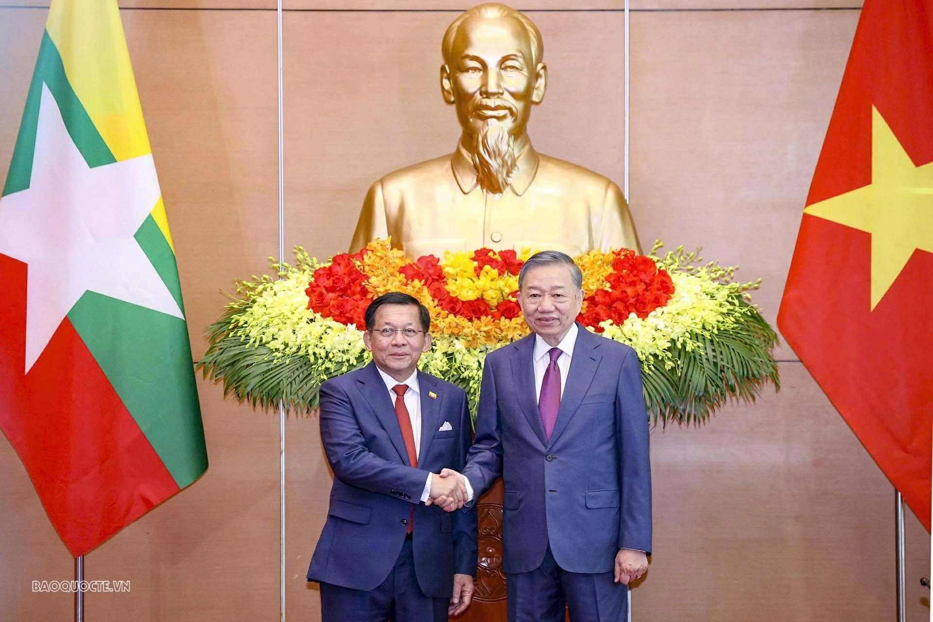 Tổng thống Min Aung Hlaing mời Tổng Bí thư, Chủ tịch nước Tô Lâm thăm Myanmar Đưa quan hệ Đối tác hợp tác toàn diện Việt Nam-Myanmar bước vào giai đoạn phát triển mới