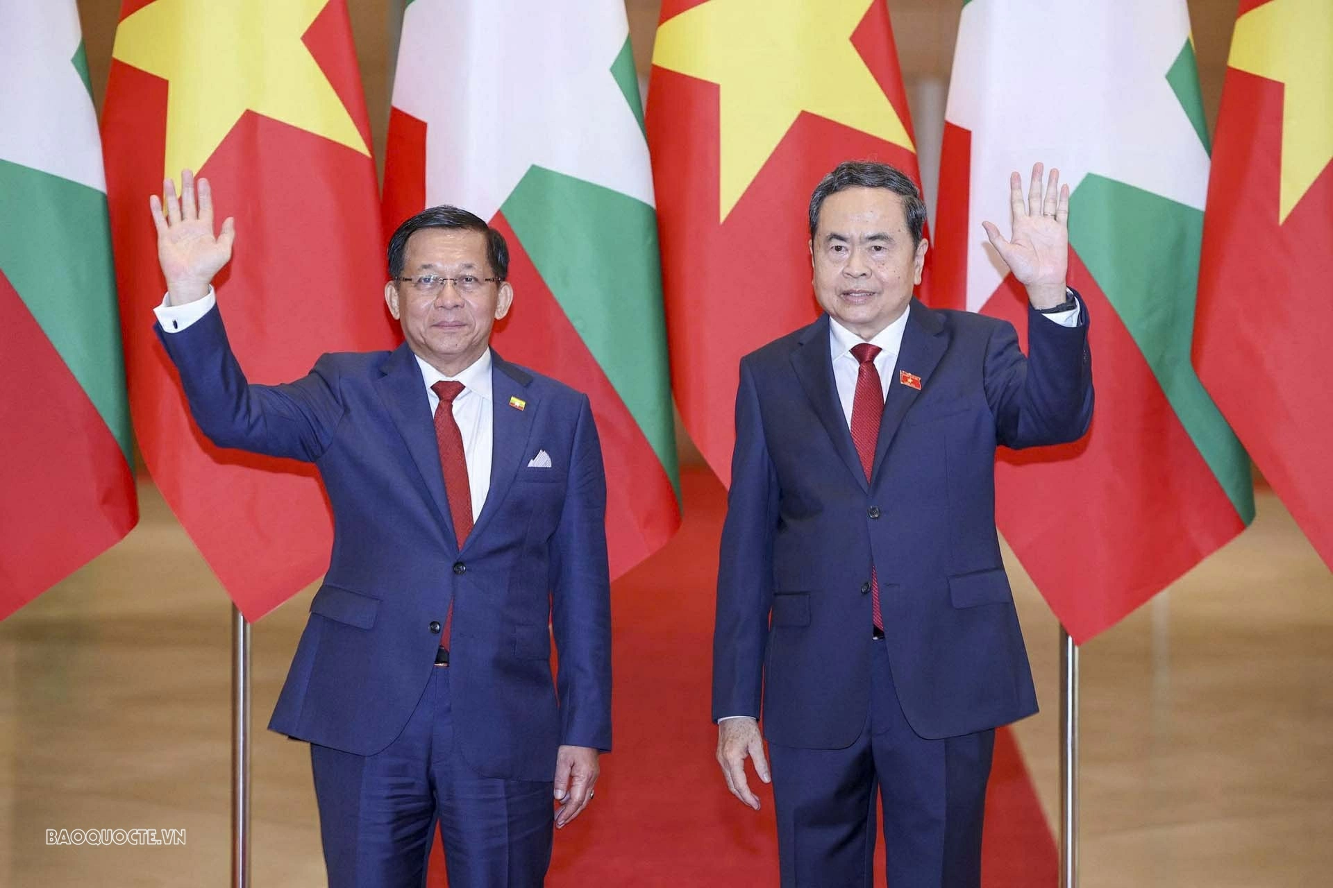 Chủ tịch Quốc hội Trần Thanh Mẫn hội kiến Tổng thống Myanmar Min Aung Hlaing. Chủ tịch Quốc hội Trần Thanh Mẫn hội kiến Tổng thống Myanmar Min Aung Hlaing