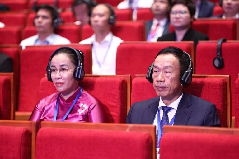 Ông Lê Quang Hùng, Phó Chủ tịch UBND tỉnh Thanh Hoá tham dự Diễn đàn hợp tác địa phương Việt Nam - Nhật Bản tại Huế. (Ảnh: Xuân Anh)