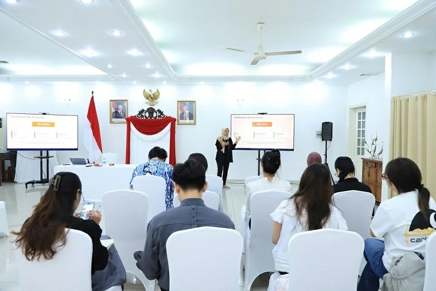 Giảng dạy tiếng Indonesia tại Đại sứ quán Indonesia tại Hà Nội năm 2026. (Ảnh: Đại sứ quán Indonesia tại Việt Nam)