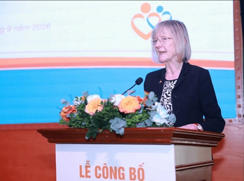 Đại sứ Australia tại Việt Nam Gillian Bird phát biểu tại sự kiện. (Nguồn: UNFPA) Đại sứ Australia tại Việt Nam Gillian Bird phát biểu tại sự kiện. (Nguồn: UNFPA)