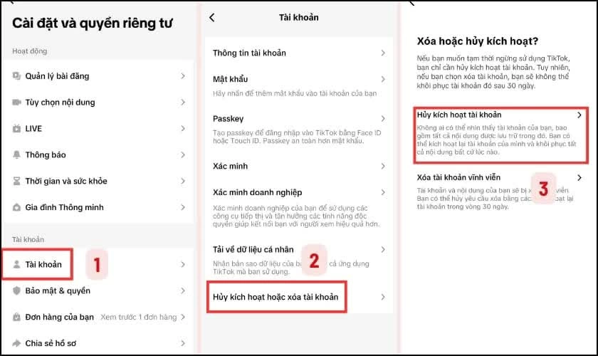 Cách xóa tài khoản TikTok tạm thời, vĩnh viễn dễ dàng