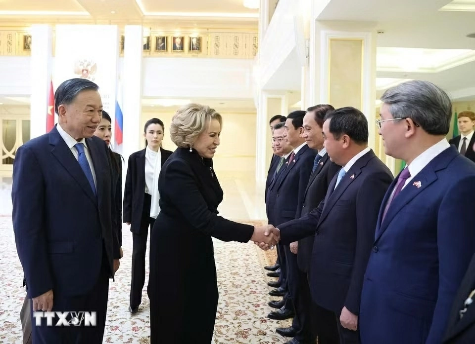 Tổng Bí thư, Chủ tịch nước Tô Lâm hội kiến Chủ tịch Hội đồng Liên bang Nga Valentina Matvienko Tổng Bí thư, Chủ tịch nước Tô Lâm hội kiến Chủ tịch Hội đồng Liên bang Nga Valentina Matvienko