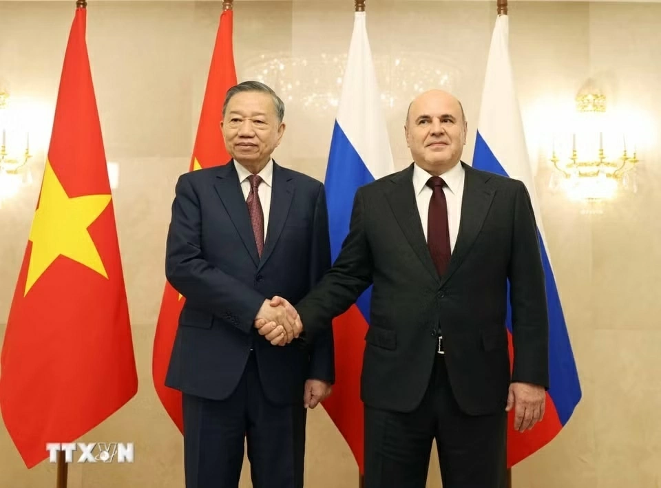 Tổng Bí thư, Chủ tịch nước Tô Lâm hội kiến Thủ tướng Nga Mikhail Mishustin Tổng Bí thư, Chủ tịch nước Tô Lâm hội kiến Thủ tướng Nga Mikhail Mishustin