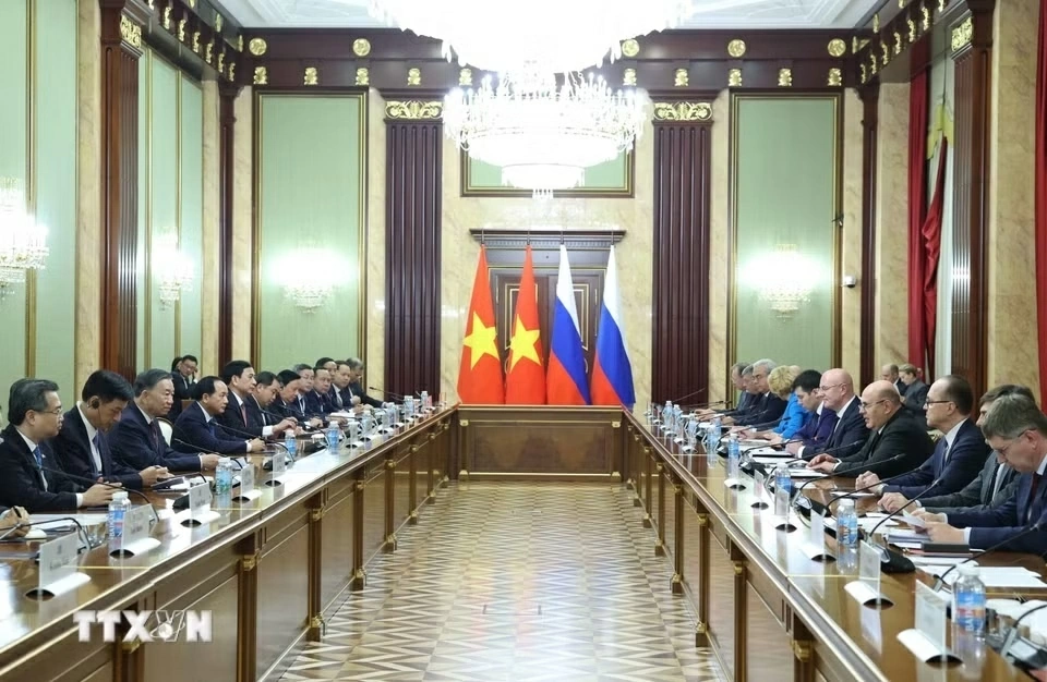Tổng Bí thư, Chủ tịch nước Tô Lâm hội kiến Thủ tướng Nga Mikhail Mishustin Tổng Bí thư, Chủ tịch nước Tô Lâm hội kiến Thủ tướng Nga Mikhail Mishustin