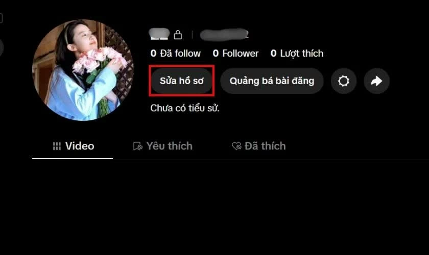 Truy cập phần chỉnh sửa thông tin. Truy cập phần chỉnh sửa thông tin.