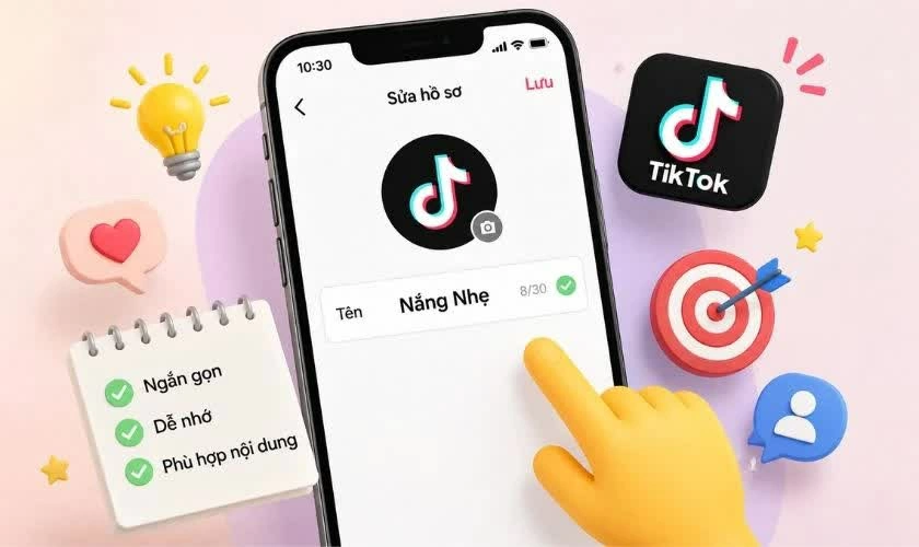 Cách đổi tên TikTok bằng điện thoại, máy tính tiện lợi. Cách đổi tên TikTok bằng điện thoại, máy tính tiện lợi.