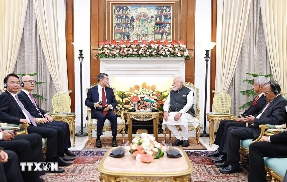 Thủ tướng Chính phủ Lê Minh Hưng hội đàm với Thủ tướng Ấn Độ Narendra Modi