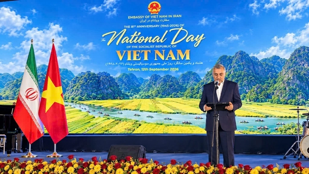 Đại sứ quán Việt Nam tại Iran tổ chức Lễ kỷ niệm 81 năm Quốc khánh Việt Nam