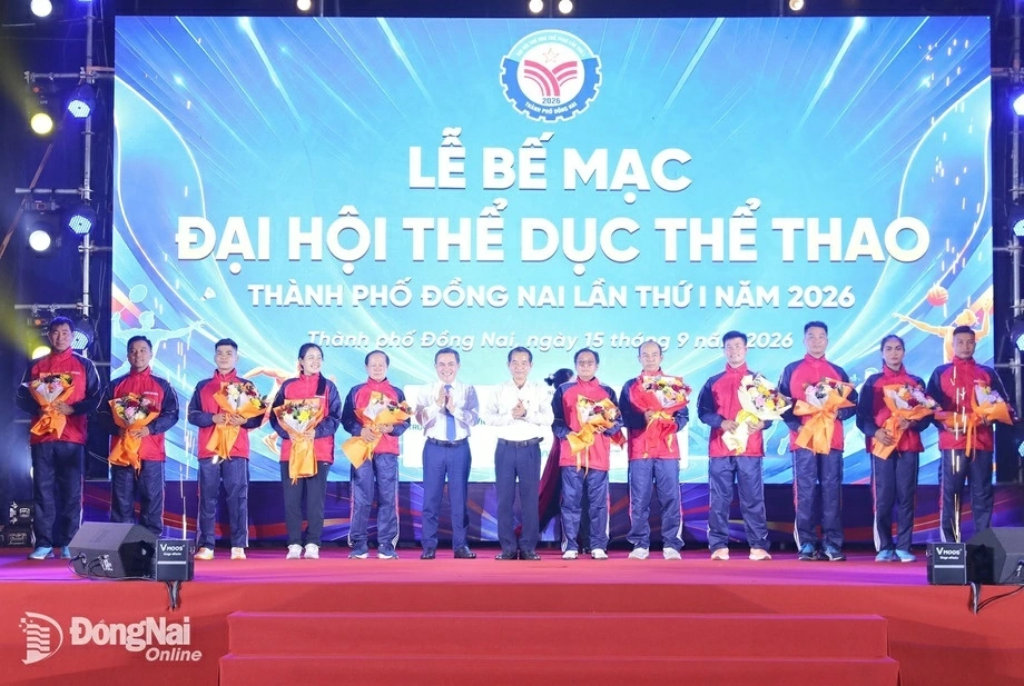 Đại hội Thể dục thể thao thành phố Đồng Nai lần thứ I năm 2026: Ngày hội của tinh thần đoàn kết, ý chí, nghị lực và khát vọng vươn lên