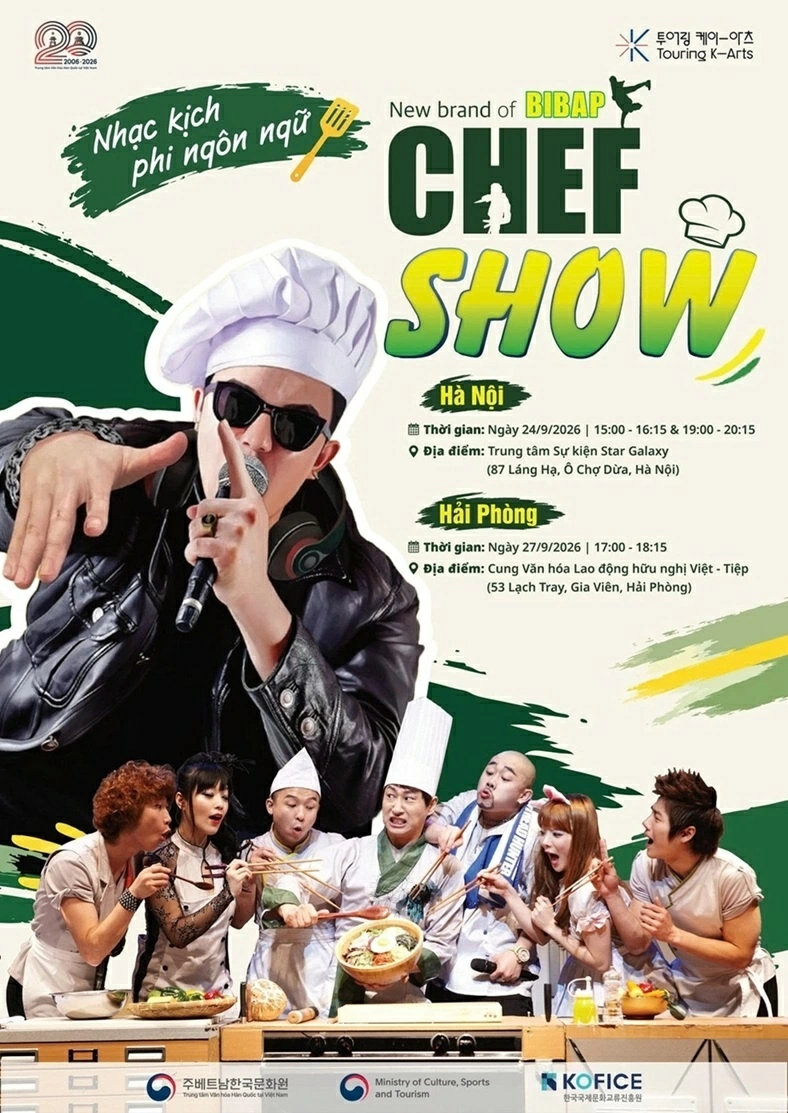 BIBAP (CHEF SHOW) - Sân khấu ngon mắt, đã tai bậc nhất thế giới trở lại Việt Nam với chuyến lưu diễn Hà Nội, Hải Phòng