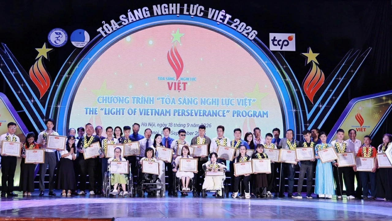 Vinh danh 26 gương thanh niên khuyết tật tiêu biểu Tỏa sáng Nghị lực Việt 2026 Vinh danh 26 gương thanh niên khuyết tật tiêu biểu Tỏa sáng Nghị lực Việt 2026