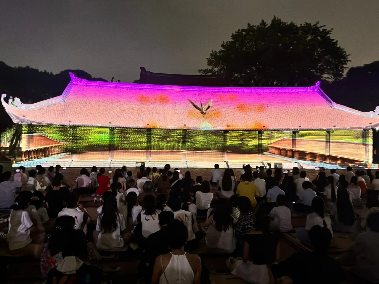 Vun đắp hiền tài kể chuyện gần 1.000 năm Quốc Tử Giám bằng 3D Mapping