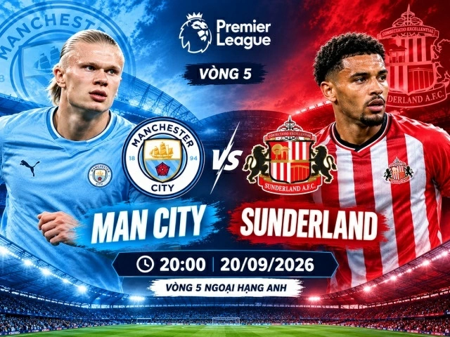 Nhận định, dự đoán trận đấu Man City vs Sunderland: Thử thách mang tên Etihad