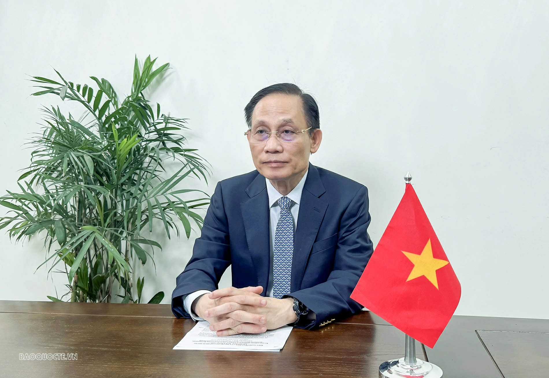 Bộ trưởng Ngoại giao Lê Hoài Trung phát biểu tại Đối thoại toàn cầu năm 2026