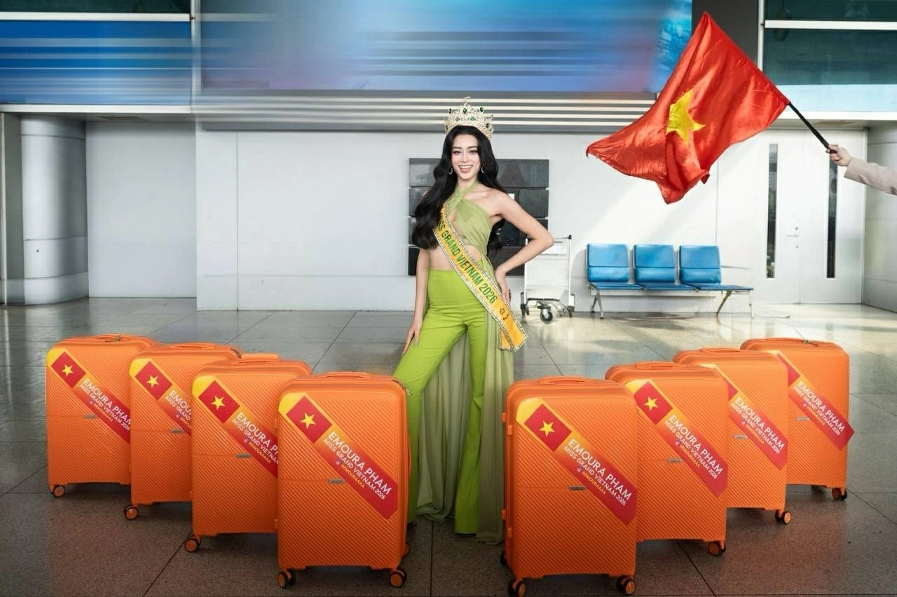 Đại diện Việt Nam lên đường dự Miss Grand International 2026