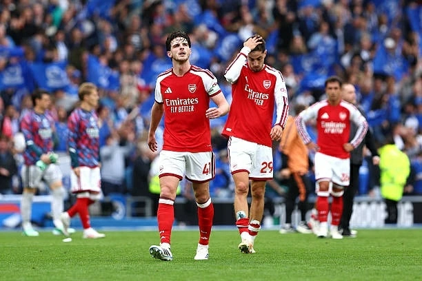 Arsenal nhận thất bại đầu tiên ở Premier League mùa này sau trận thua Brighton 0-3. (Nguồn: Getty Images) Arsenal nhận thất bại đầu tiên ở Premier League mùa này sau trận thua Brighton 0-3. (Nguồn: Getty Images)