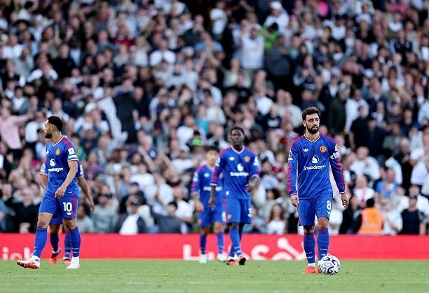 Manchester United trong trận hòa 1-1 với Fulham tại vòng 5 Ngoại hạng Anh, trên sân Craven Cottage, London (Anh), ngày 20/9. (Nguồn: Getty Images) Manchester United trong trận hòa 1-1 với Fulham tại vòng 5 Ngoại hạng Anh, trên sân Craven Cottage, London (Anh), ngày 20/9. (Nguồn: Getty Images)