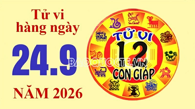 Tử vi hôm nay, xem tử vi 12 con giáp hôm nay ngày 24/9/2026: