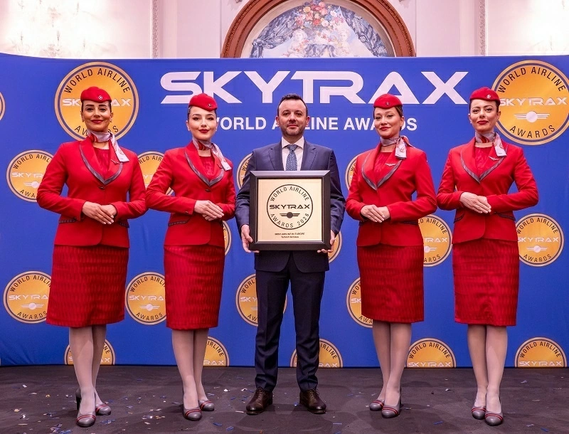 Turkish Airlines lần thứ 11 nhận danh hiệu hãng hàng không tốt nhất châu Âu