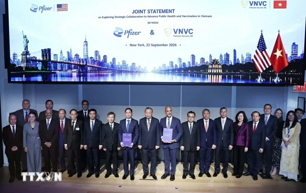 Tổng Bí thư, Chủ tịch nước Tô Lâm thăm và làm việc với Tập đoàn Pfizer tại Hoa Kỳ