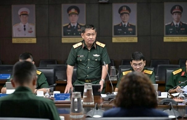 Trưởng đoàn kiểm tra tại MB Bank là Thiếu tướng Nguyễn Tùng Hưng - Phó Tư lệnh Bộ Tư lệnh 86 (Bộ Quốc phòng).