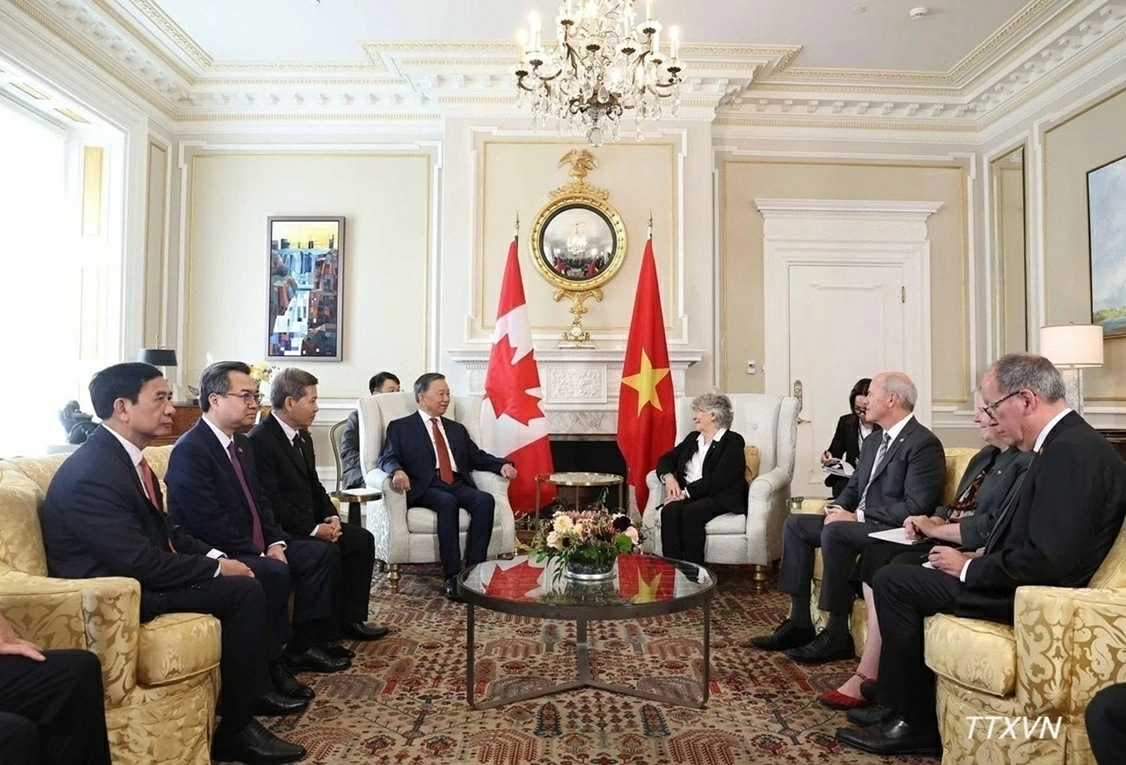 Tổng Bí thư, Chủ tịch nước Tô Lâm hội kiến với Toàn quyền Canada Louise Arbour