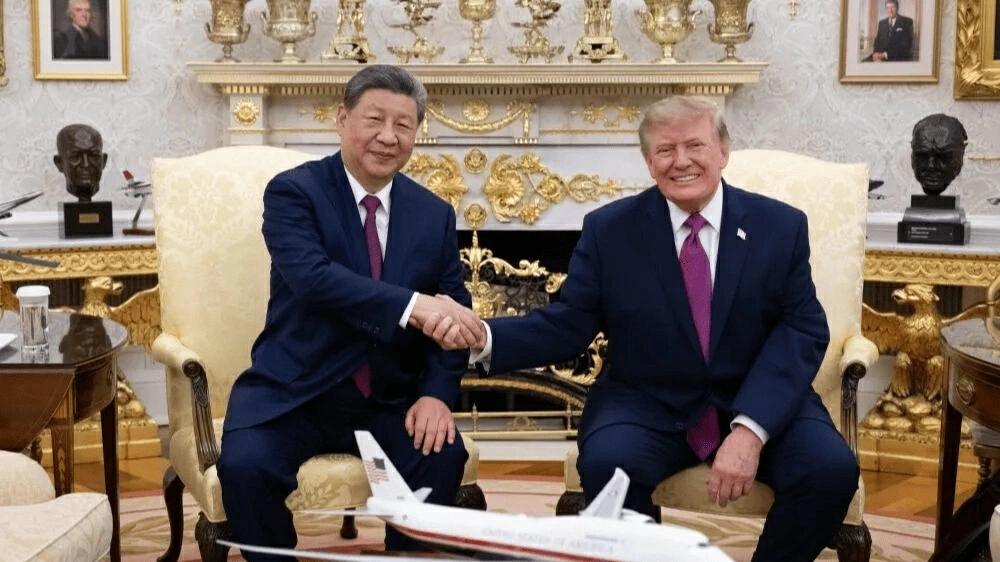 Tổng thống Mỹ Donald Trump và Chủ tịch Trung Quốc Tập Cận Bình hội đàm tại Nhà Trắng ngày 24/9. (Nguồn: SCMP) Tổng thống Mỹ Donald Trump và Chủ tịch Trung Quốc Tập Cận Bình hội đàm tại Nhà Trắng ngày 24/9. (Nguồn: SCMP)