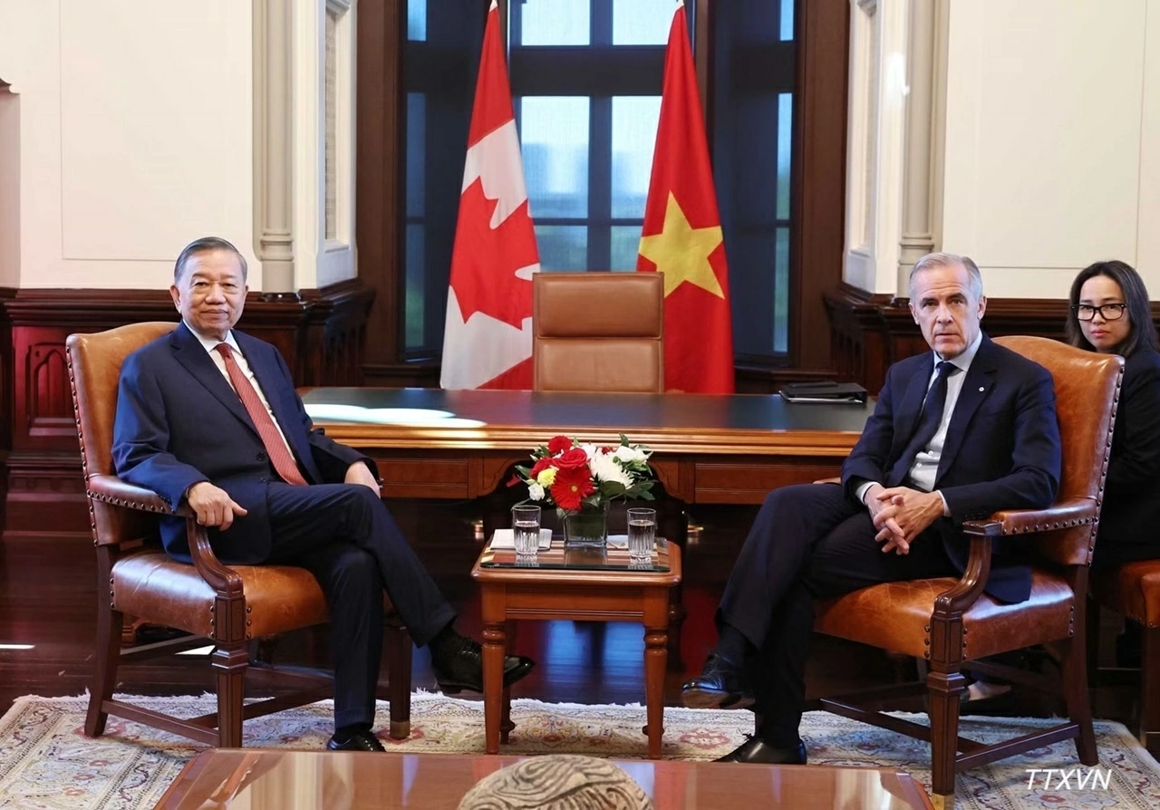 Tổng Bí thư, Chủ tịch nước Tô Lâm hội đàm với Thủ tướng Canada Mark Carney