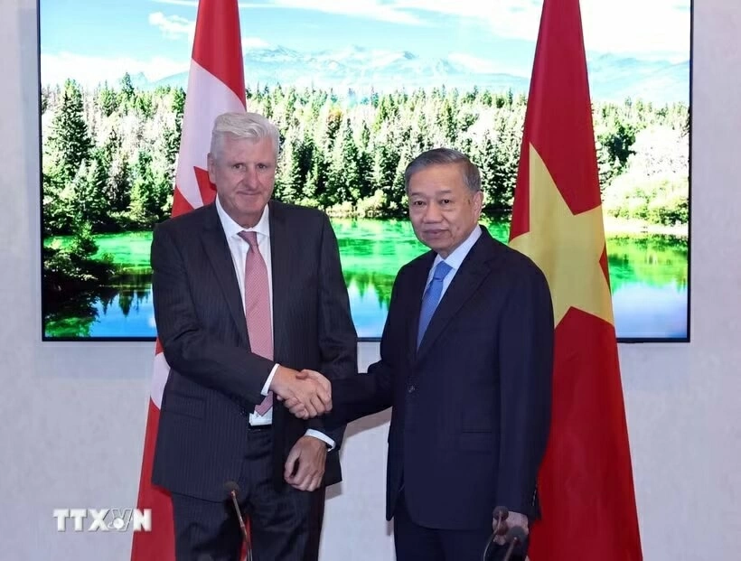 Tổng Bí thư, Chủ tịch nước Tô Lâm tiếp ông Ian L. Edwards, Chủ tịch kiêm Tổng Giám đốc điều hành Tập đoàn AtkinsRéalis.