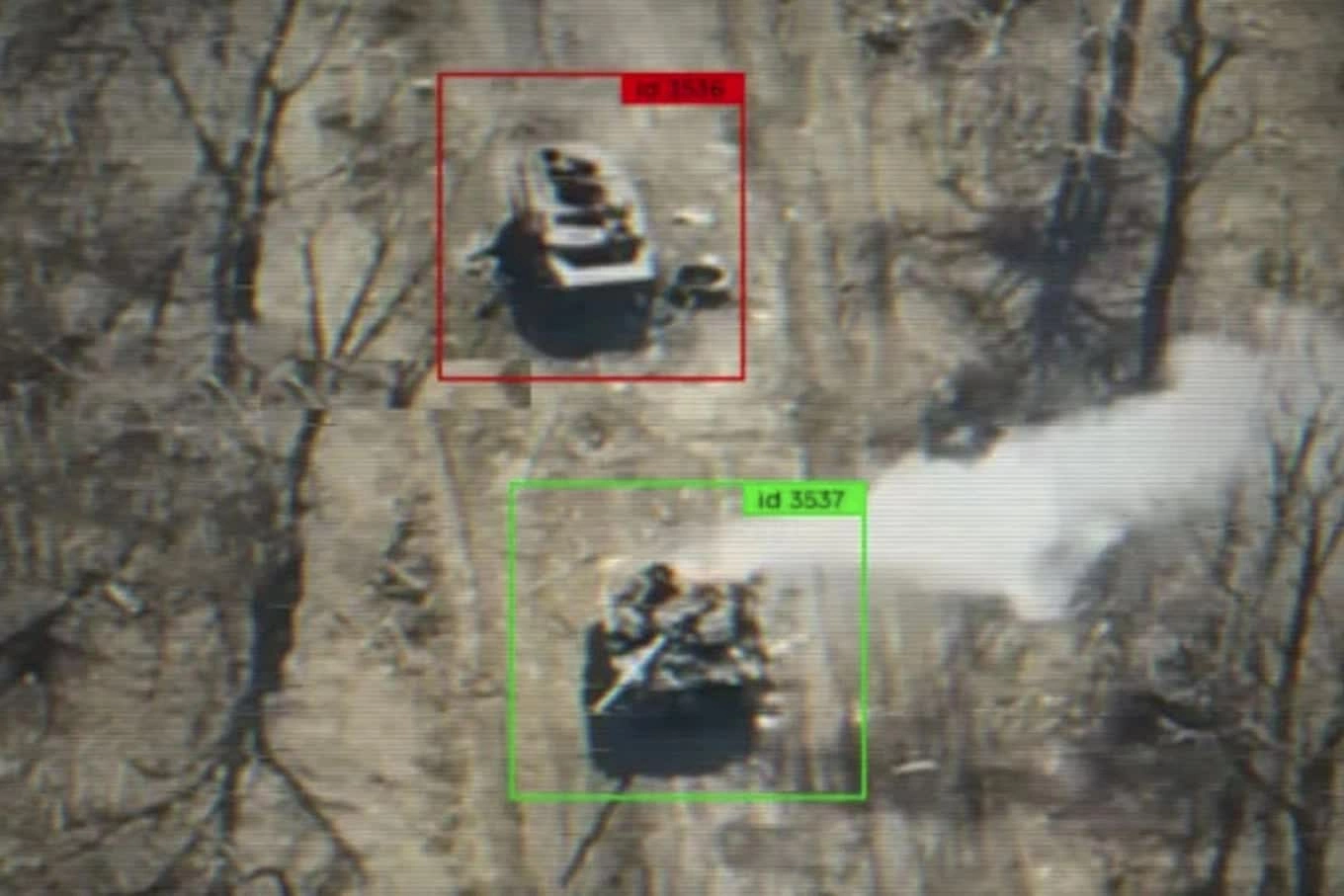 Camera trên UAV Ukraine thu thập hình ảnh chiến trường (Ảnh: Bộ Quốc phòng Ukraine).