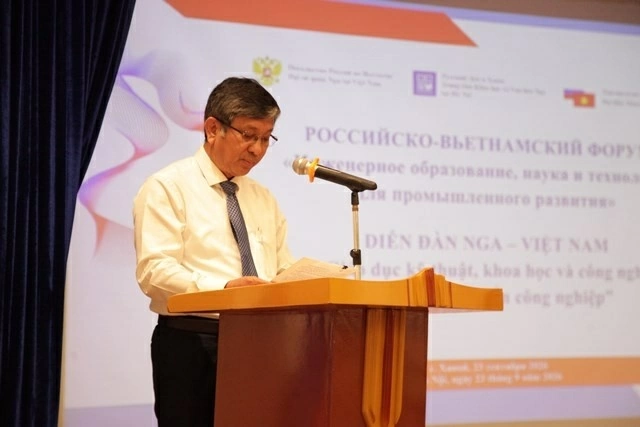 Diễn đàn về thúc đẩy hợp tác giáo dục kỹ thuật, khoa học và công nghệ phục vụ phát triển công nghiệp giữa Việt Nam và LB Nga tổ chức tại Hà Nội Diễn đàn về thúc đẩy hợp tác giáo dục kỹ thuật, khoa học và công nghệ phục vụ phát triển công nghiệp giữa Việt Nam và LB Nga tổ chức tại Hà Nội