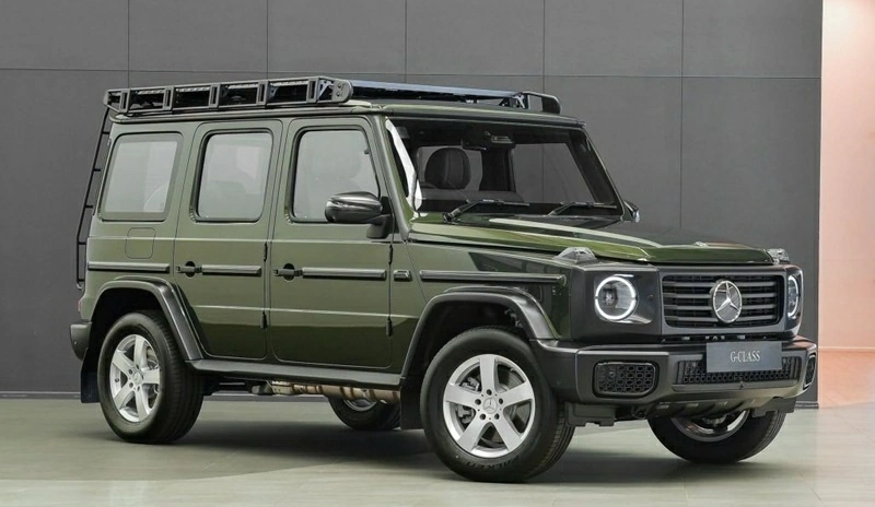 Mercedes-Benz G 450 d Vintage Look tập trung vào những chi tiết gợi nhớ phong cách G-Class đời cũ.