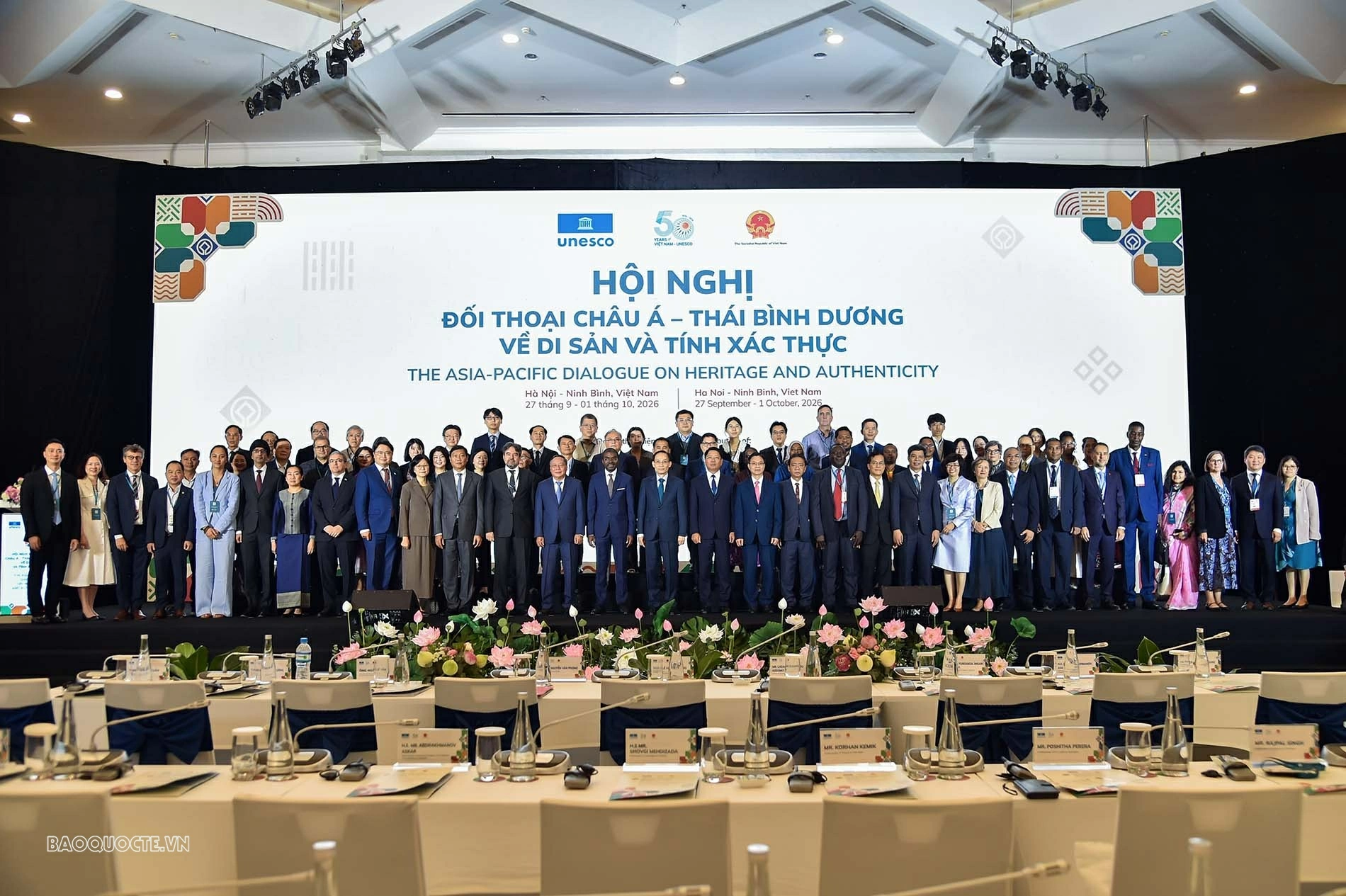 Bộ trưởng Ngoại giao Lê Hoài Trung phát biểu khai mạc Hội nghị Đối thoại châu Á - Thái Bình Dương về Di sản và Tính xác thực tại Hà Nội