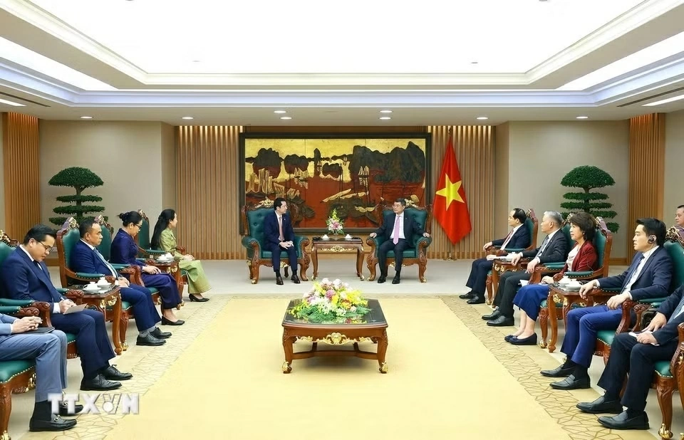 Thủ tướng Lê Minh Hưng tiếp Bộ trưởng Bộ Thanh tra Campuchia