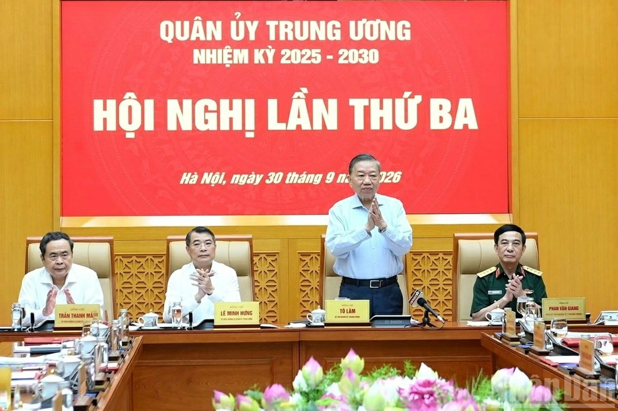 Tổng Bí thư, Chủ tịch nước Tô Lâm chủ trì Hội nghị Quân ủy Trung ương lần thứ Ba