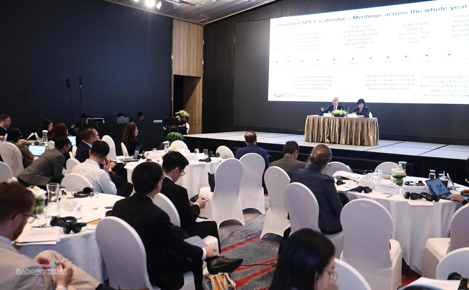 Hội thảo “Chuẩn bị cho Năm APEC 2027: Nâng cao năng lực tổ chức và phối hợp” diễn ra trong 2 ngày 1-2/10. (Ảnh: Thành Long)