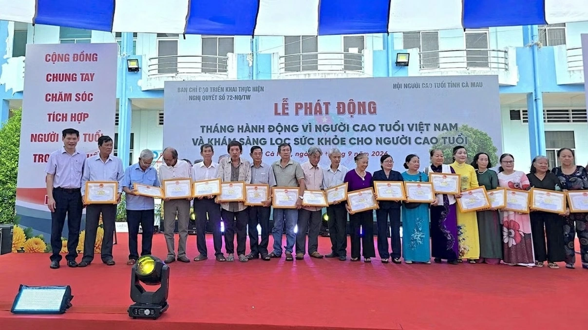 Tỉnh Cà Mau phát động Tháng hành động vì người cao tuổi năm 2026
