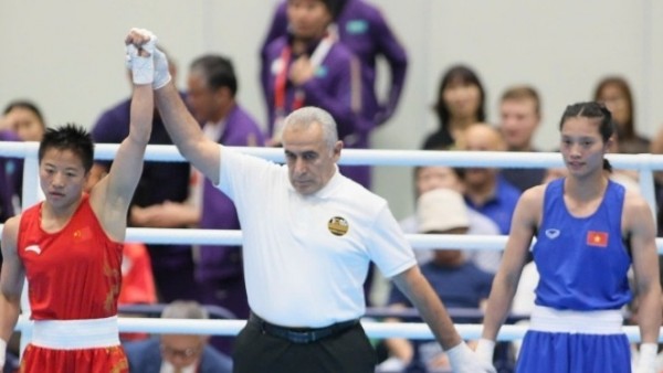 Võ sĩ Nguyễn Thị Tâm giành huy chương Bạc cho boxing Việt Nam tại ASIAD 2026