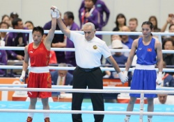 Võ sĩ Nguyễn Thị Tâm giành huy chương Bạc cho boxing Việt Nam tại ASIAD 2026