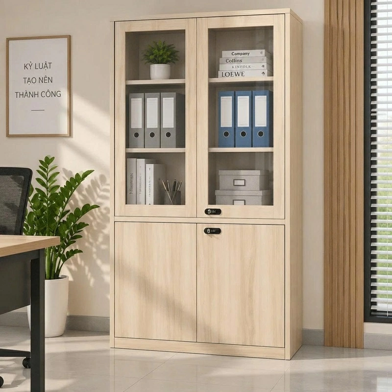 Tủ sắt vân gỗ PH-4CKS.