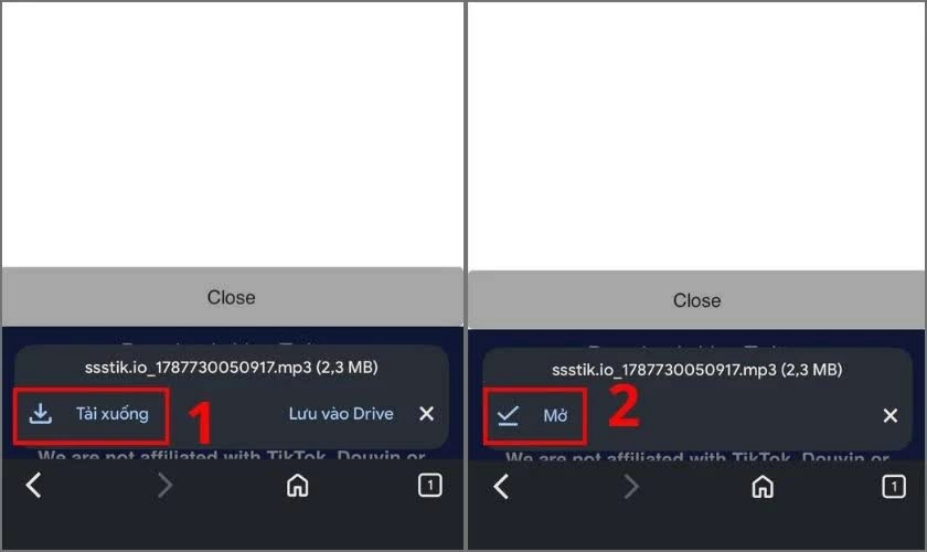 Nhấn Tải xuống và chờ file hoàn tất.