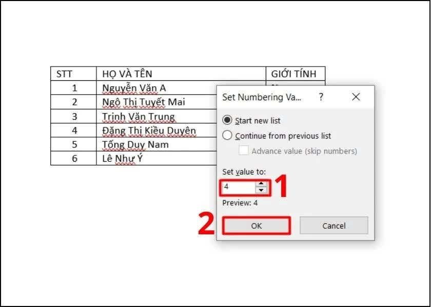 Hộp thoại thiết lập sẽ xuất hiện. Hộp thoại thiết lập sẽ xuất hiện.