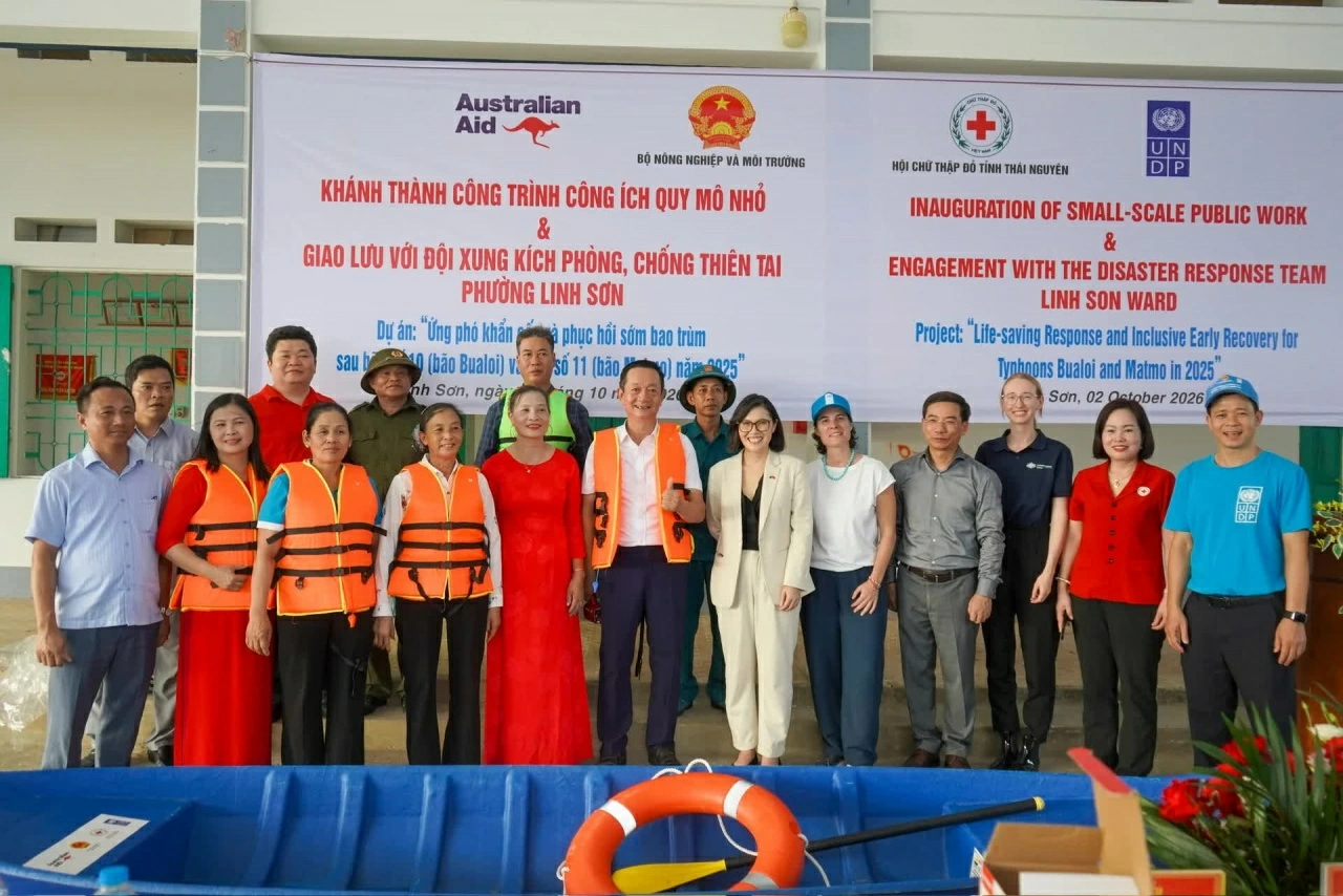 Australia và UNDP hỗ trợ Thái Nguyên khắc phục hậu quả thiên tai