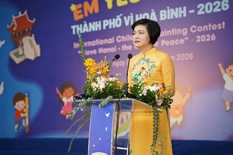cuộc thi vẽ tranh thiếu nhi quốc tế “Em yêu Hà Nội - Thành phố vì hòa bình”