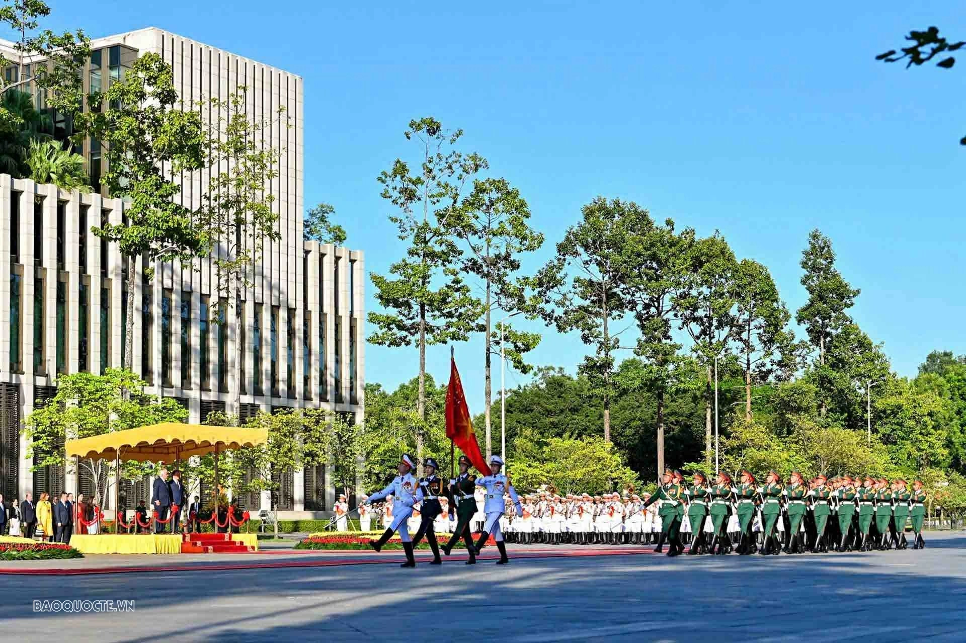 Tổng Bí thư, Chủ tịch nước Tô Lâm và Phu nhân chủ trì lễ đón chính thức Tổng thống Panama và Phu nhân